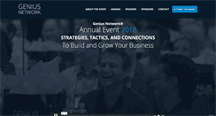 Desktop Screenshot of geniusnetworkevents.com